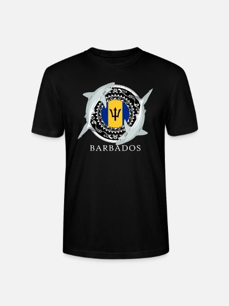 Barbados Reef Shark - Stanley/Stella CRAFTER Unisex Organic T-Shirt - black