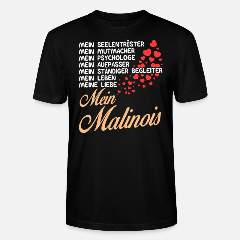 Malinois - Mein - Stanley/Stella Unisex Bio-T-Shirt CRAFTER - Schwarz