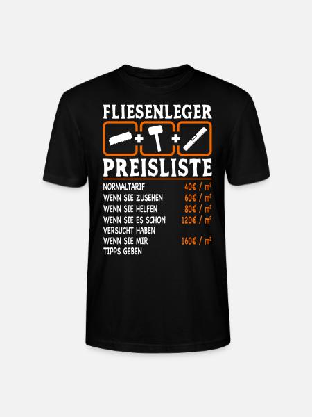 Fliesenleger Geschenk Bodenleger - Stanley/Stella Unisex Bio-T-Shirt CRAFTER - Schwarz