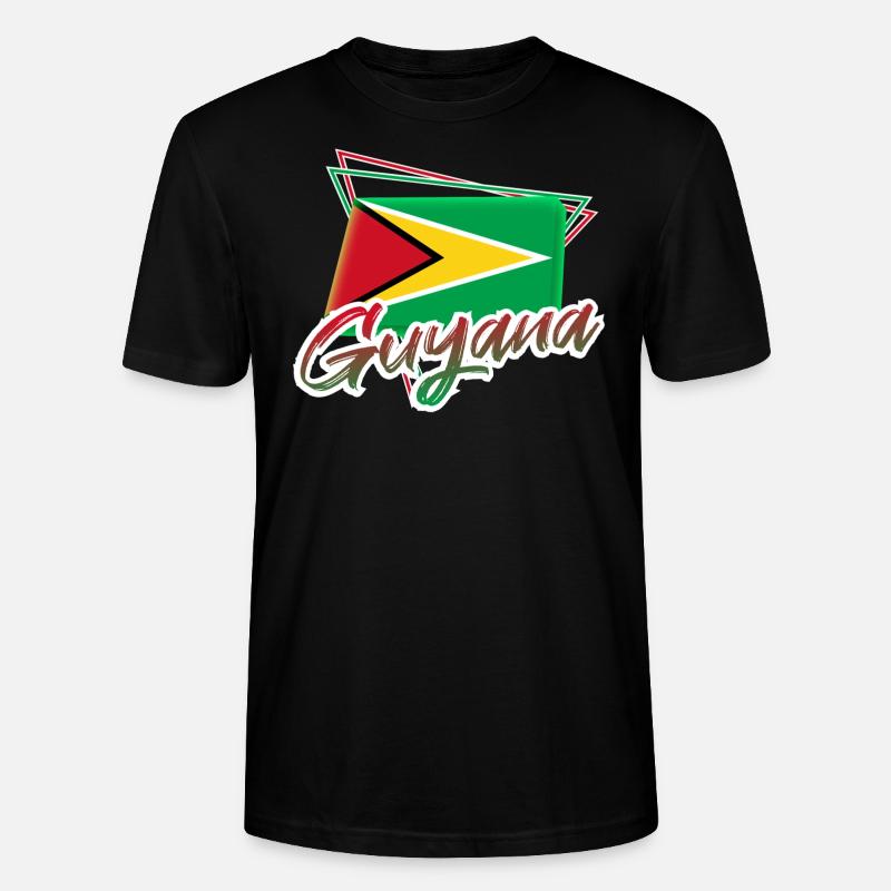Guyana - Stanley/Stella Unisex Bio-T-Shirt CRAFTER - Schwarz