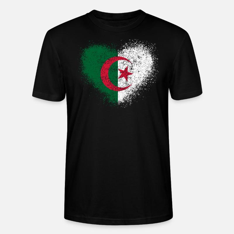 Algerien - Stanley/Stella Unisex Bio-T-Shirt CRAFTER - Schwarz