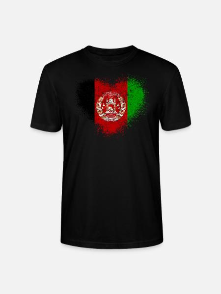 Afghanistan - Stanley/Stella CRAFTER Unisex Organic T-Shirt - black