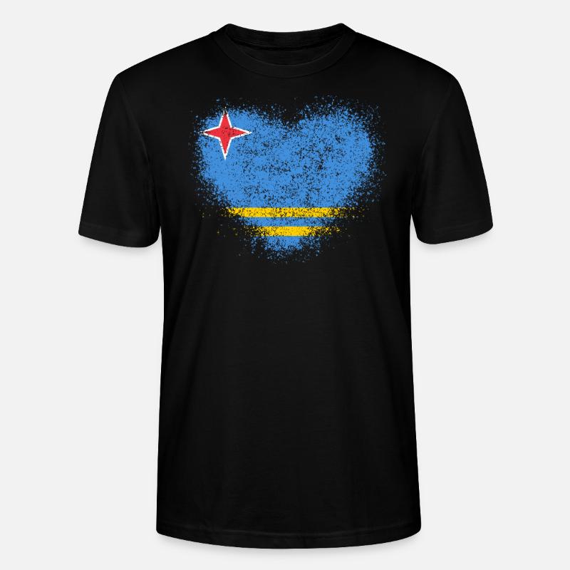 Aruba - Stanley/Stella Unisex Bio-T-Shirt CRAFTER - Schwarz