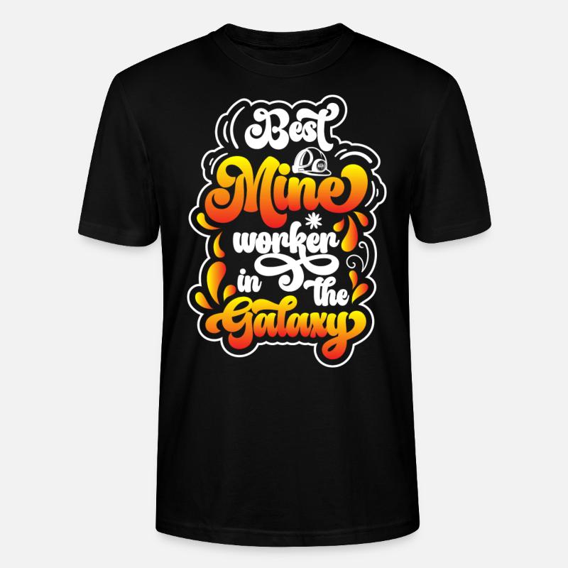 Kohle Spitzhacke Grube - Stanley/Stella Unisex Bio-T-Shirt CRAFTER - Schwarz