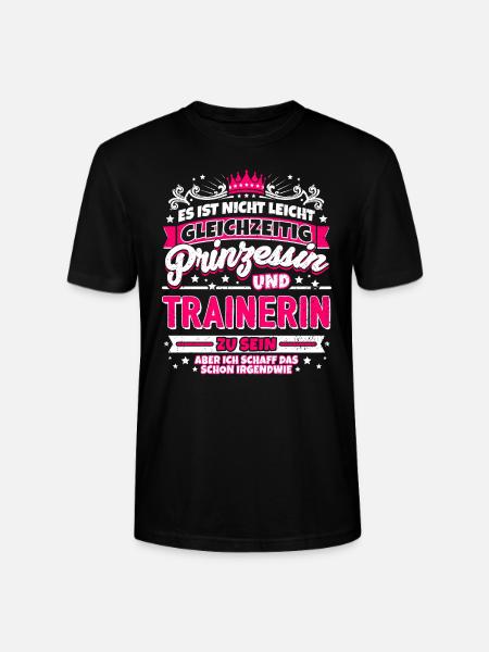 Prinzessin und Trainerin - Stanley/Stella Unisex Bio-T-Shirt CRAFTER - Schwarz