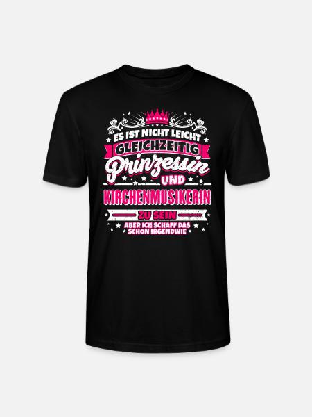 Prinzessin und Kirchenmusikerin - Stanley/Stella Unisex Bio-T-Shirt CRAFTER - Schwarz