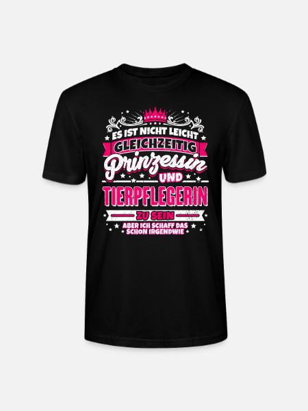Prinzessin und Tierpflegerin - Ekologisk T-shirt CRAFTER unisex från Stanley/Stella - svart