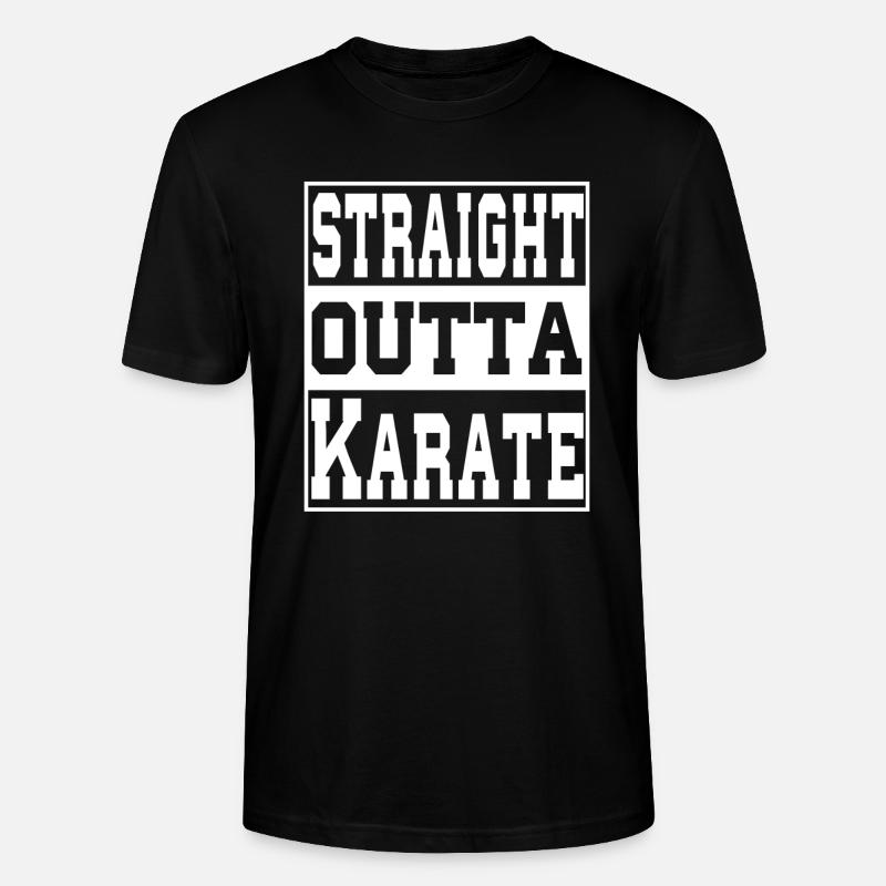 Karate Spruch lustig - Stanley/Stella Unisex Bio-T-Shirt CRAFTER - Schwarz