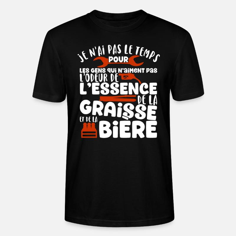 L'odeur de l'essence cadeau - T-shirt bio CRAFTER Stanley Stella Unisexe - noir