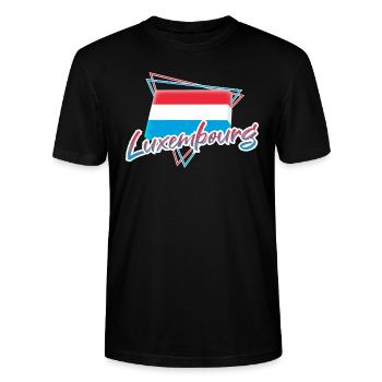 Luxemburg - Stanley/Stella Unisex Bio-T-Shirt CRAFTER - Schwarz - Vorne - Alina (178cm) & Michal (187cm)