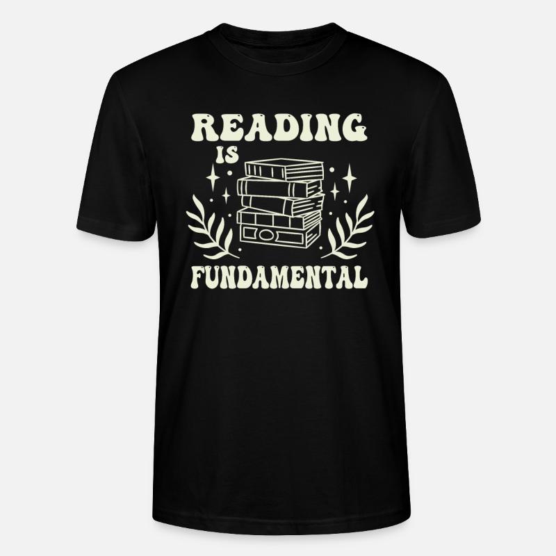 Reading Is Fundamental - Stanley/Stella Unisex Bio-T-Shirt CRAFTER - Schwarz
