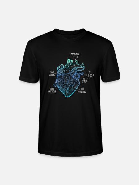 Teile des Herzens - Stanley/Stella Unisex Bio-T-Shirt CRAFTER - Schwarz