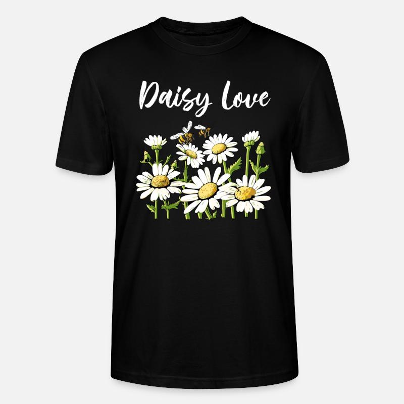 Gänseblümchen-Liebe - Stanley/Stella Unisex Bio-T-Shirt CRAFTER - Schwarz