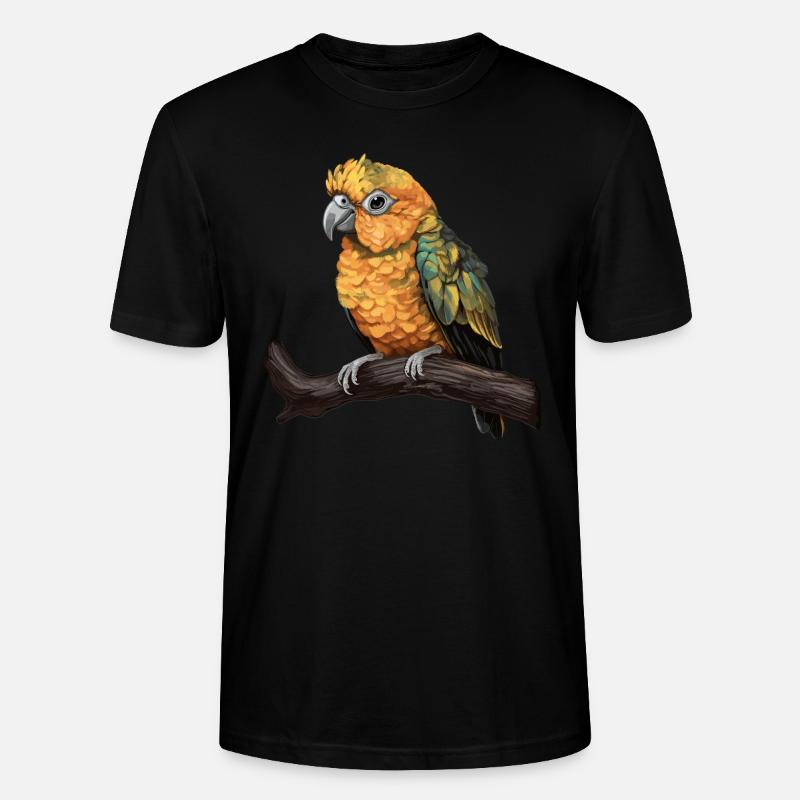 Bébé perroquet Oiseau Ara Wilderness - T-shirt bio CRAFTER Stanley Stella Unisexe - noir