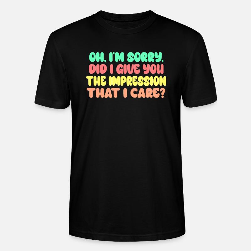 Indifférence, Sarcasme, Attitude différente - T-shirt bio CRAFTER Stanley Stella Unisexe - noir