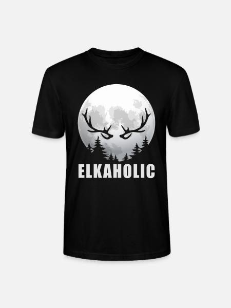 Elchjagd Elkaholic Jäger - Stanley/Stella Unisex Bio-T-Shirt CRAFTER - Schwarz
