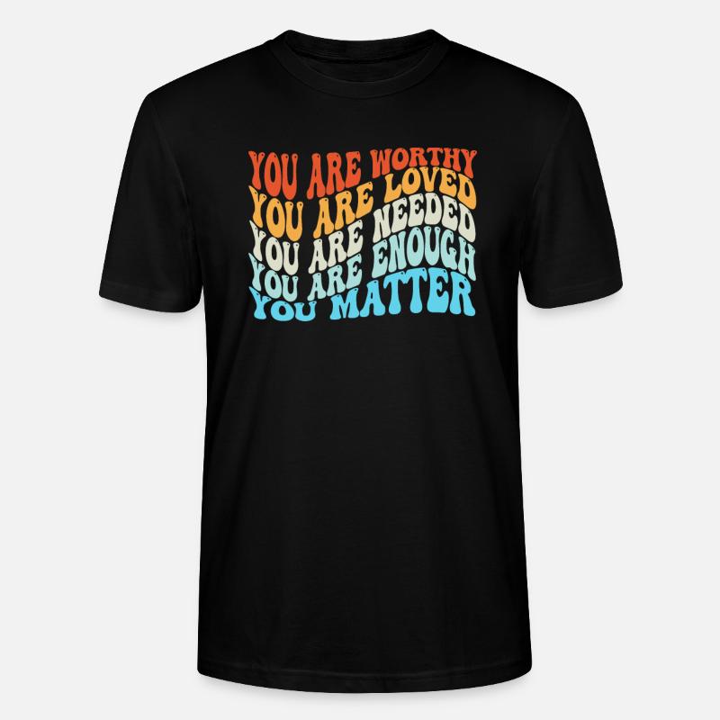 Depression und bipolares Bewusstsein: - Stanley/Stella Unisex Bio-T-Shirt CRAFTER - Schwarz