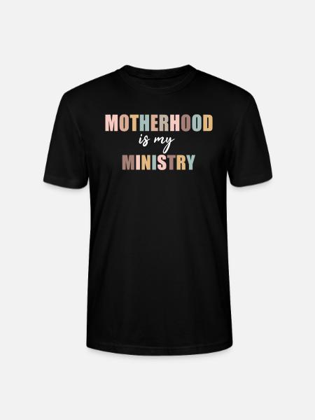 Mutterschaft ist mein Dienst - Stanley/Stella Unisex Bio-T-Shirt CRAFTER - Schwarz