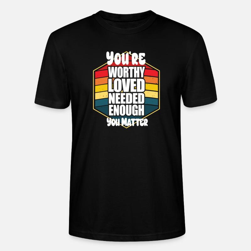 Dépression et conscience bipolaire : - T-shirt bio CRAFTER Stanley Stella Unisexe - noir