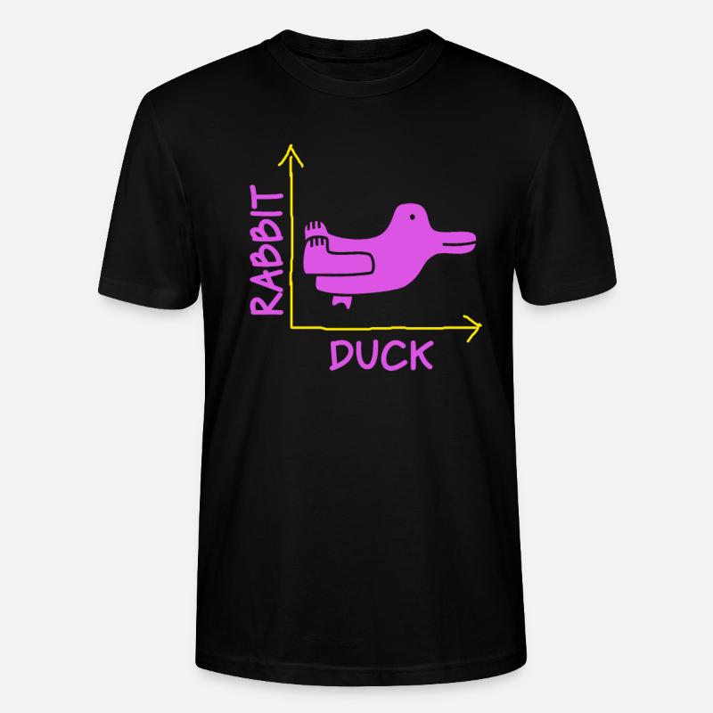 Wittgensteins Hasen-Enten-Illusion - Stanley/Stella Unisex Bio-T-Shirt CRAFTER - Schwarz