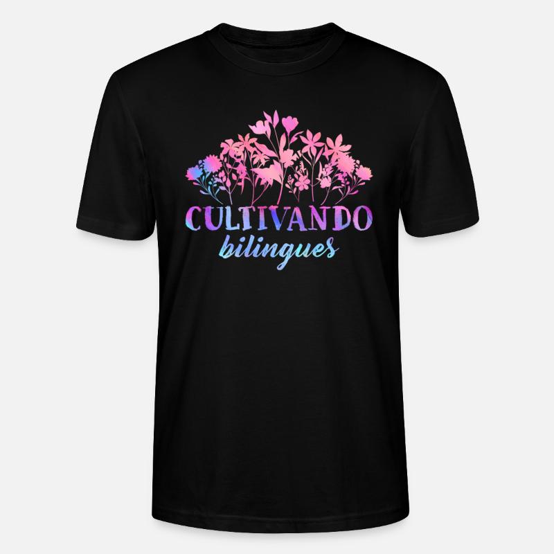 Cultivando Bilingües Spanischlehrer - Stanley/Stella Unisex Bio-T-Shirt CRAFTER - Schwarz