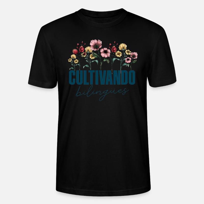 Cultivando Bilingües Spanischlehrer - Stanley/Stella Unisex Bio-T-Shirt CRAFTER - Schwarz