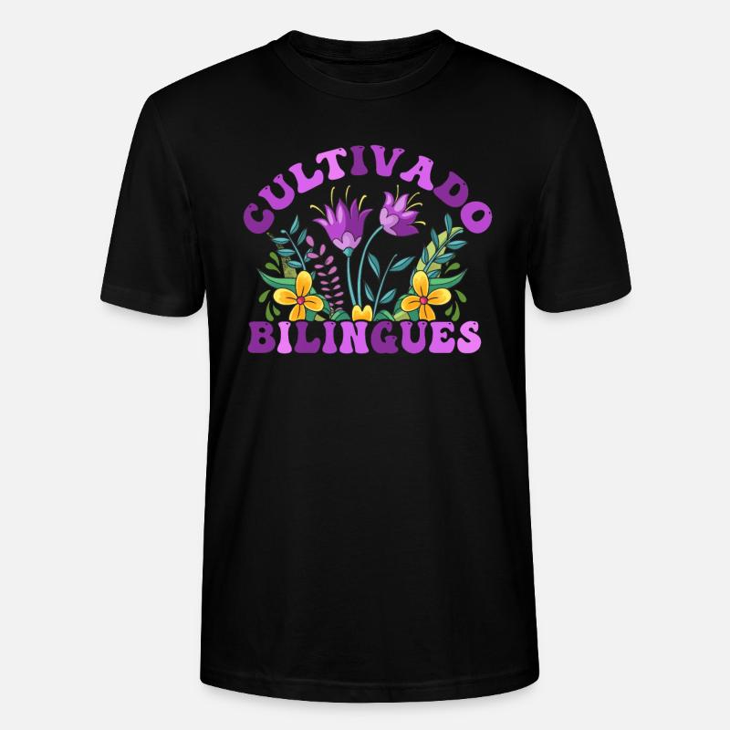 Cultivando Bilingües Spanischlehrer - Stanley/Stella Unisex Bio-T-Shirt CRAFTER - Schwarz