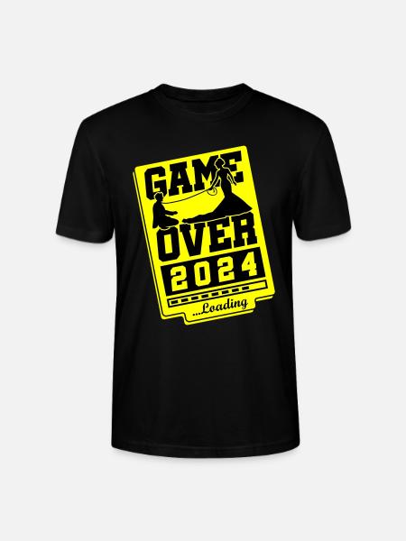 Wedding Loading 2024 Game Over - Stanley/Stella CRAFTER Unisex Organic T-Shirt - black