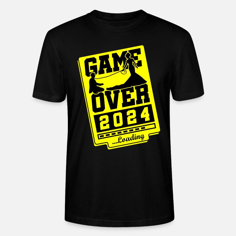Wedding Loading 2024 Game Over - T-shirt bio CRAFTER Stanley Stella Unisexe - noir