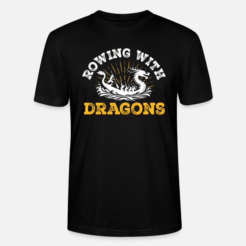 Ramer avec Dragons Dragons Dragonboat - T-shirt bio CRAFTER Stanley Stella Unisexe - noir