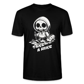 Take a Hike - Stanley/Stella Unisex Bio-T-Shirt CRAFTER - Schwarz - Vorne - Alina (178cm) & Michal (187cm)