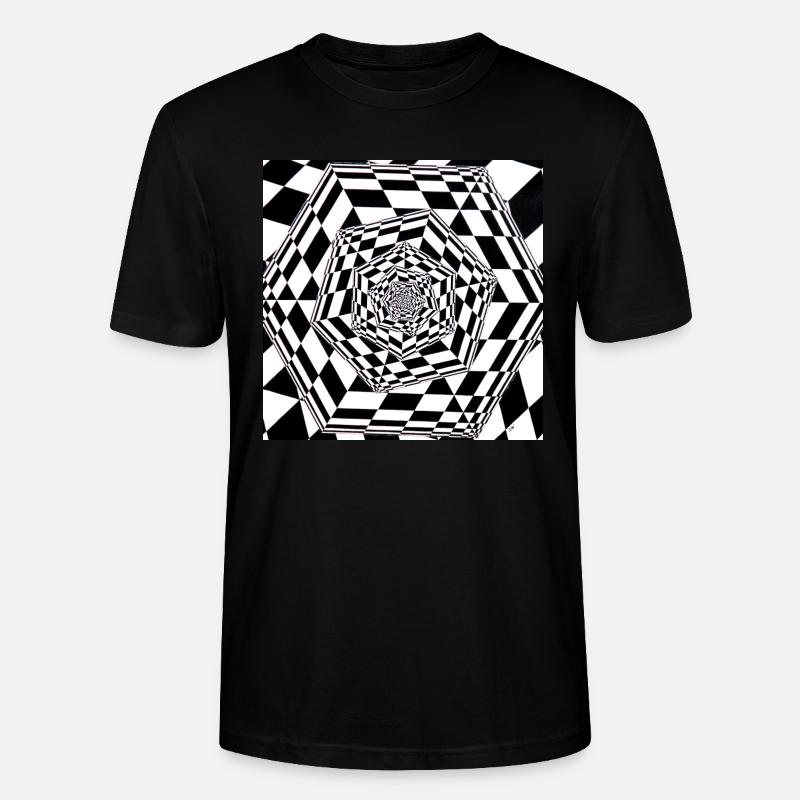 cube rentrant - T-shirt bio CRAFTER Stanley Stella Unisexe - noir