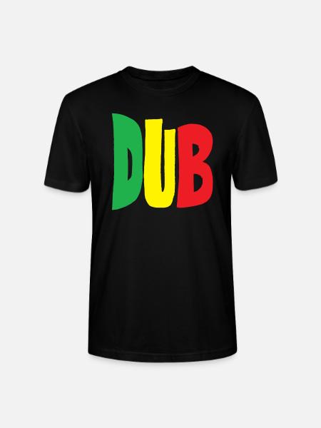 DUB Reggae Rastafari font - Stanley/Stella CRAFTER Unisex Organic T-Shirt - black