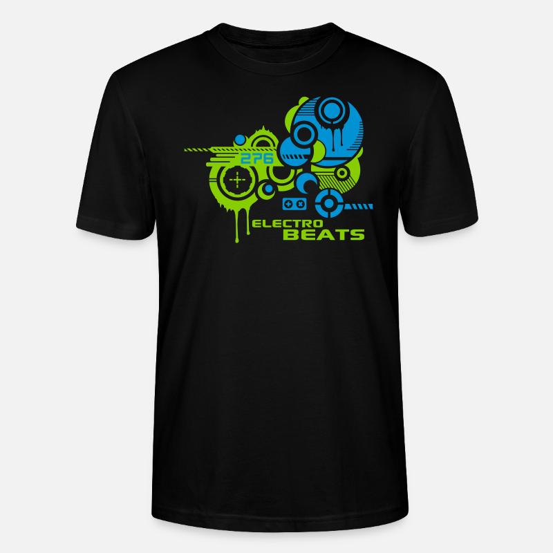 ELECTRO BEATS TECHNO TRANCE - Stanley/Stella Unisex Bio-T-Shirt CRAFTER - Schwarz