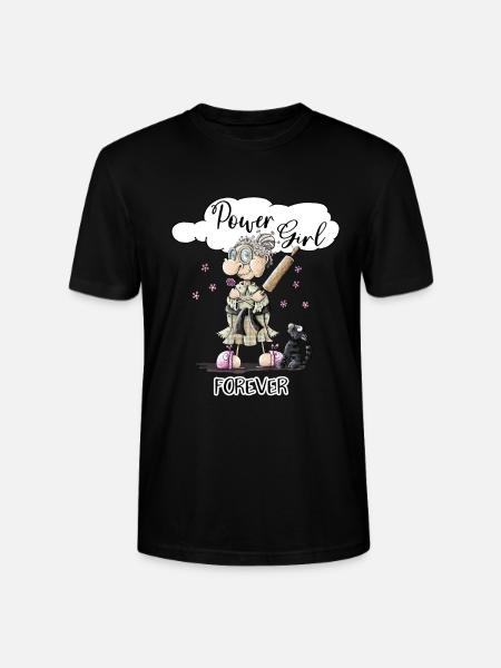 Power Girl - Stanley/Stella Unisex Bio-T-Shirt CRAFTER - Schwarz