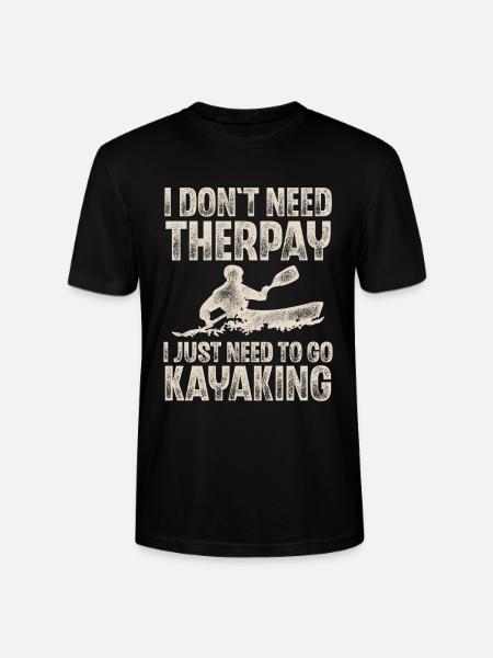 Kayak Kayaking Paddle Kayaker Kayaker - Stanley/Stella CRAFTER Unisex Organic T-Shirt - black