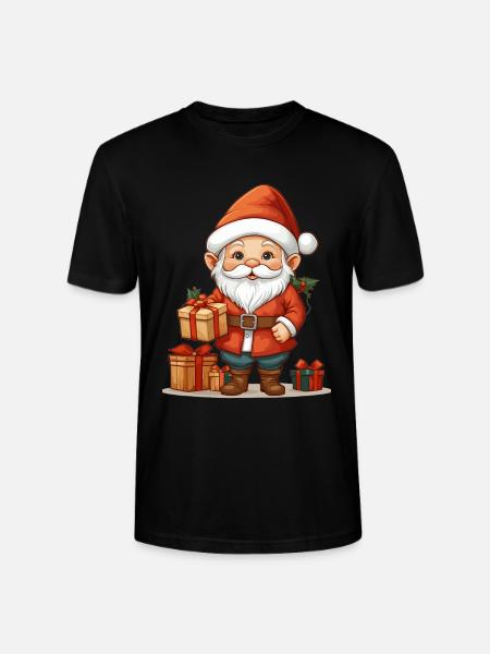Gnome de Noël - T-shirt bio CRAFTER Stanley Stella Unisexe - noir