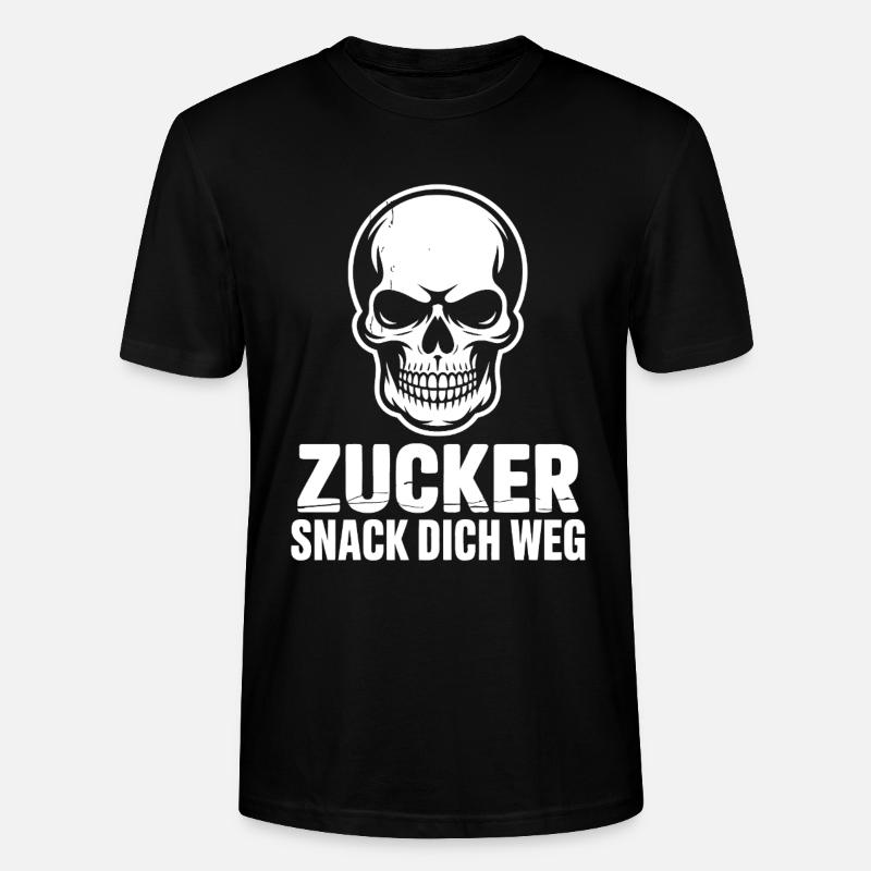 Zucker Schädel Snack Dich Weg - Stanley/Stella Unisex Bio-T-Shirt CRAFTER - Schwarz
