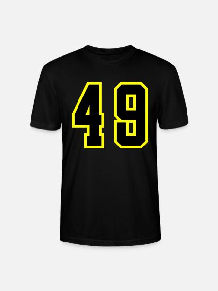 49 Number Leotard - Stanley/Stella CRAFTER Unisex Organic T-Shirt - black
