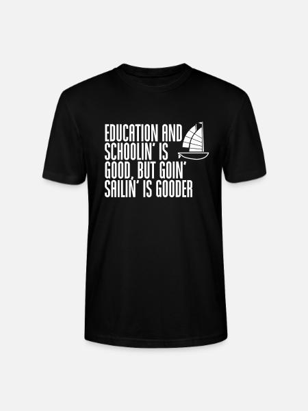 Sailing Captain - Stanley/Stella CRAFTER Unisex Organic T-Shirt - black