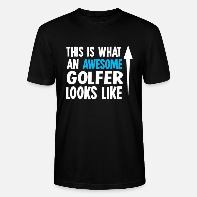 Golf golfen - Stanley/Stella Unisex Bio-T-Shirt CRAFTER - Schwarz