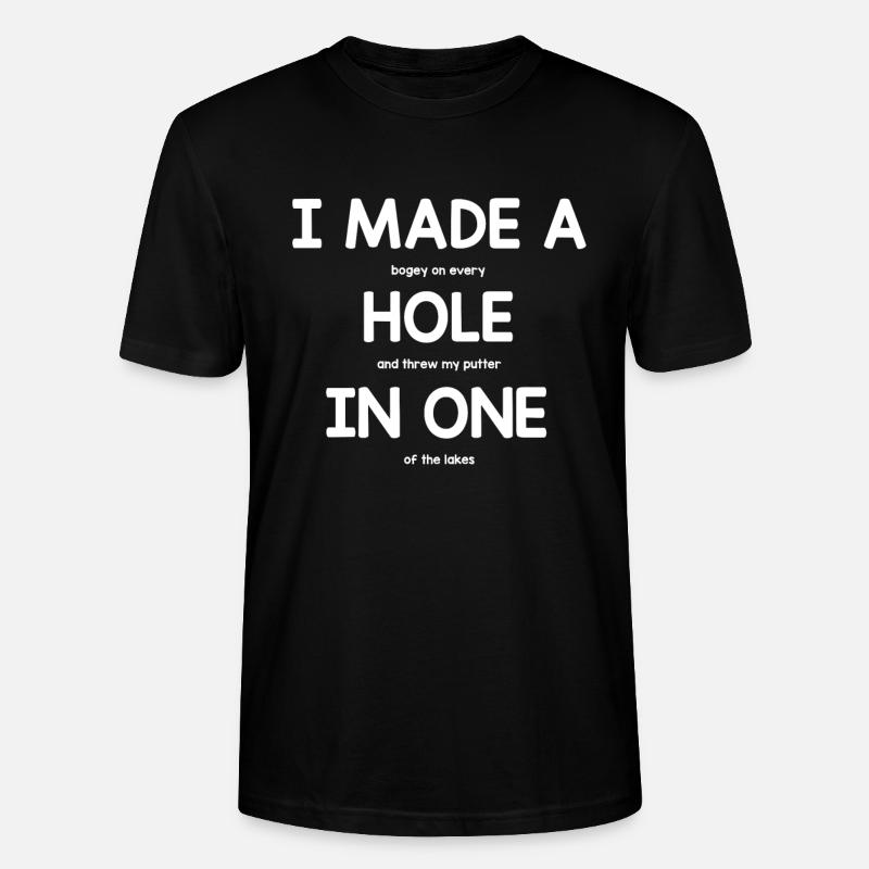 Le golf - T-shirt bio CRAFTER Stanley Stella Unisexe - noir