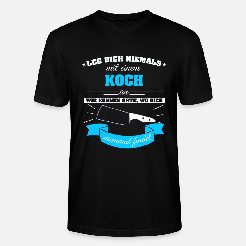 Koch kochen - Stanley/Stella Unisex Bio-T-Shirt CRAFTER - Schwarz