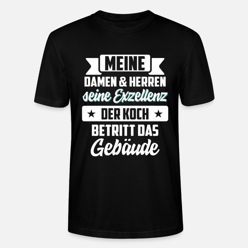 Koch kochen - Stanley/Stella Unisex Bio-T-Shirt CRAFTER - Schwarz