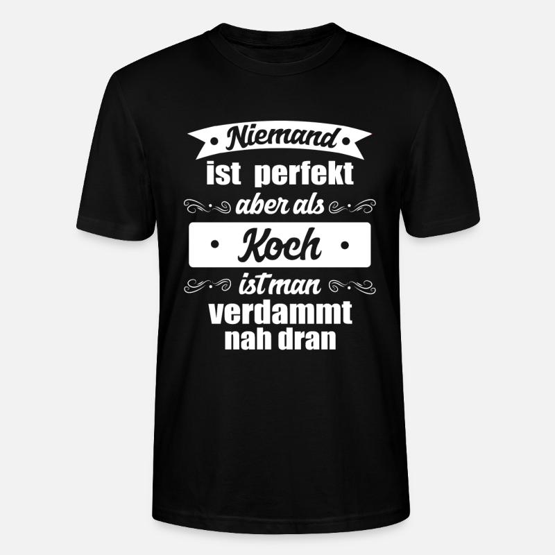 Koch kochen - Stanley/Stella Unisex Bio-T-Shirt CRAFTER - Schwarz