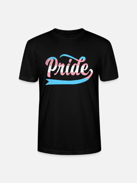 LGBT Rainbow Transgender Pride - Stanley/Stella CRAFTER Unisex Organic T-Shirt - black