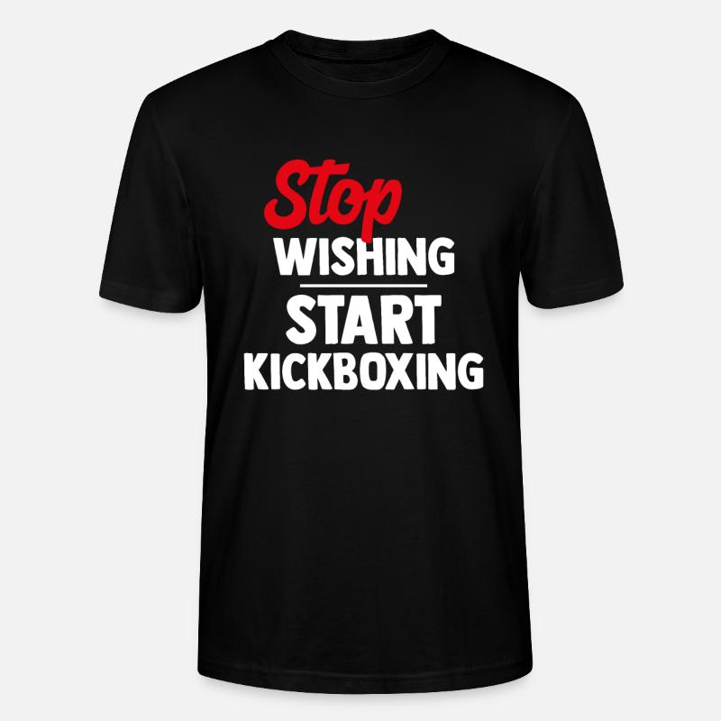 Kickboxing Kickboxen - Stanley/Stella Unisex Bio-T-Shirt CRAFTER - Schwarz