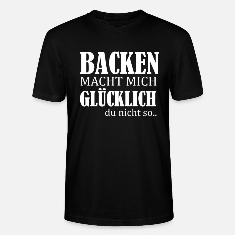 Backen - Stanley/Stella Unisex Bio-T-Shirt CRAFTER - Schwarz