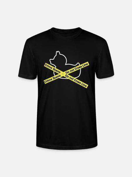 Quietscheentchen Tatort - Polizeiabsperrung - Stanley/Stella Unisex Bio-T-Shirt CRAFTER - Schwarz