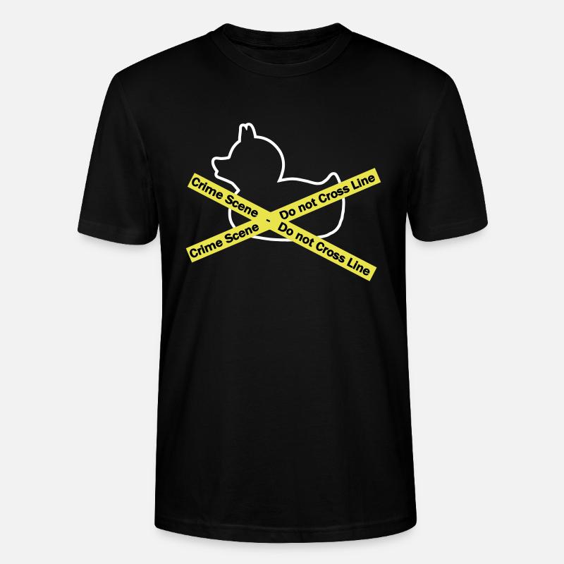 Quietscheentchen Tatort - Polizeiabsperrung - Stanley/Stella Unisex Bio-T-Shirt CRAFTER - Schwarz